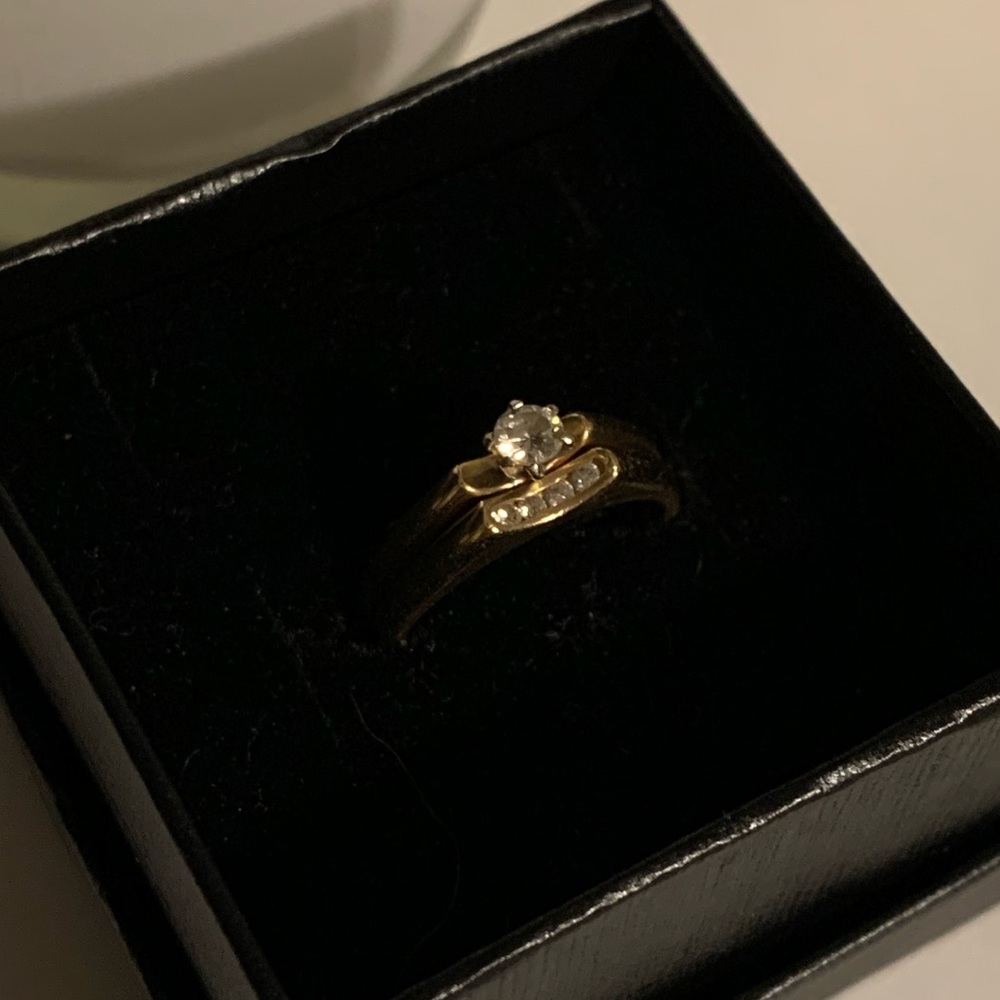 SOLD 14k gold engagement ring
